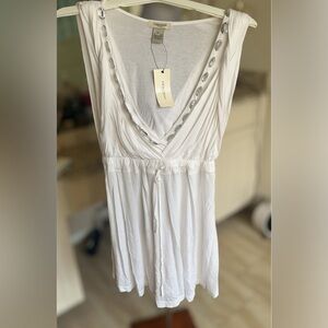 Vertigo Paris Women's Dress Sleeveless
Midi A-line V-neck Black Size XL New